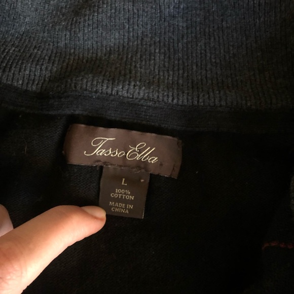 Buy 1 Get 2 Jonh Ashford sweatshirt dark blue large Tasso Elba sweatshirt zip up - Picture 4 of 15